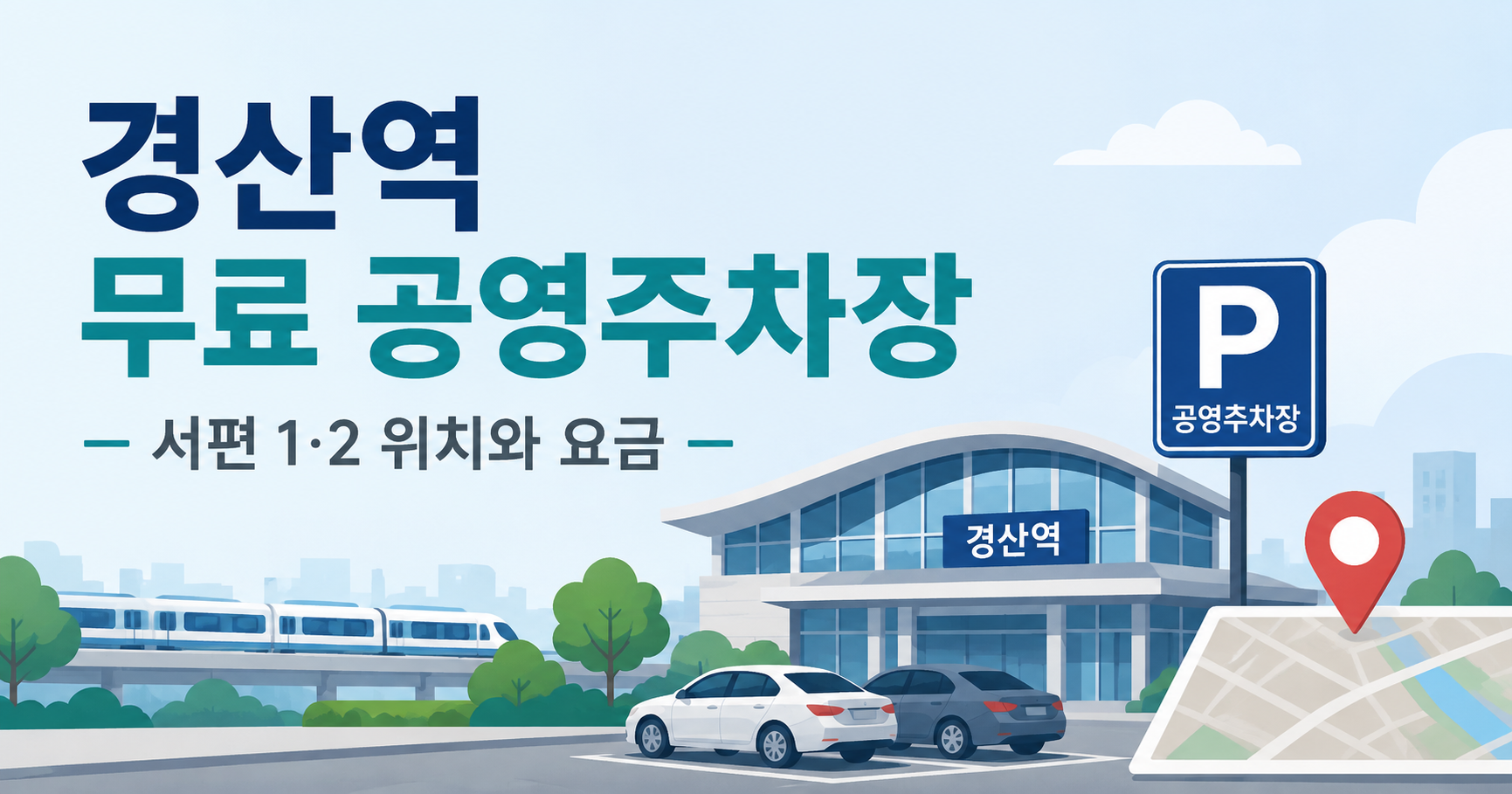 경산역 무료 공영주차장 위치와 요금 대표 이미지
