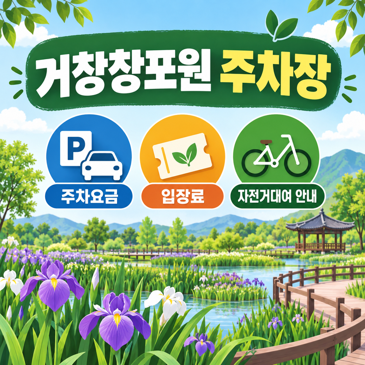 거창창포원 주차장 및 안내 대표이미지