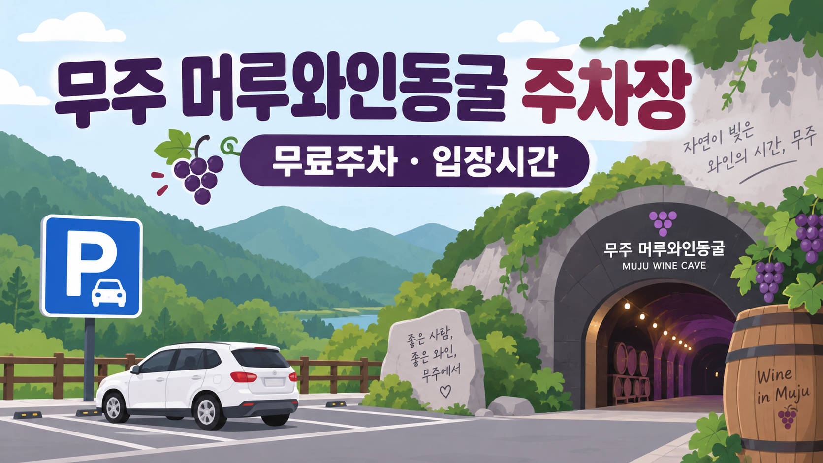 무주 머루와인동굴 주차장 안내 대표이미지