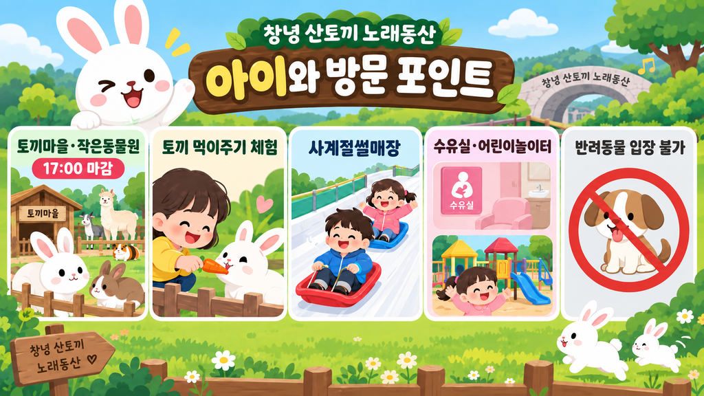산토끼 노래동산 방문 안내 이미지