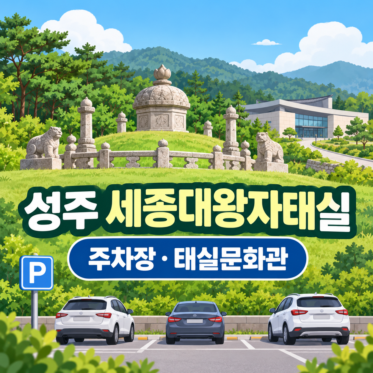 성주 세종대왕자태실 주차장 태실문화관 안내 대표이미지