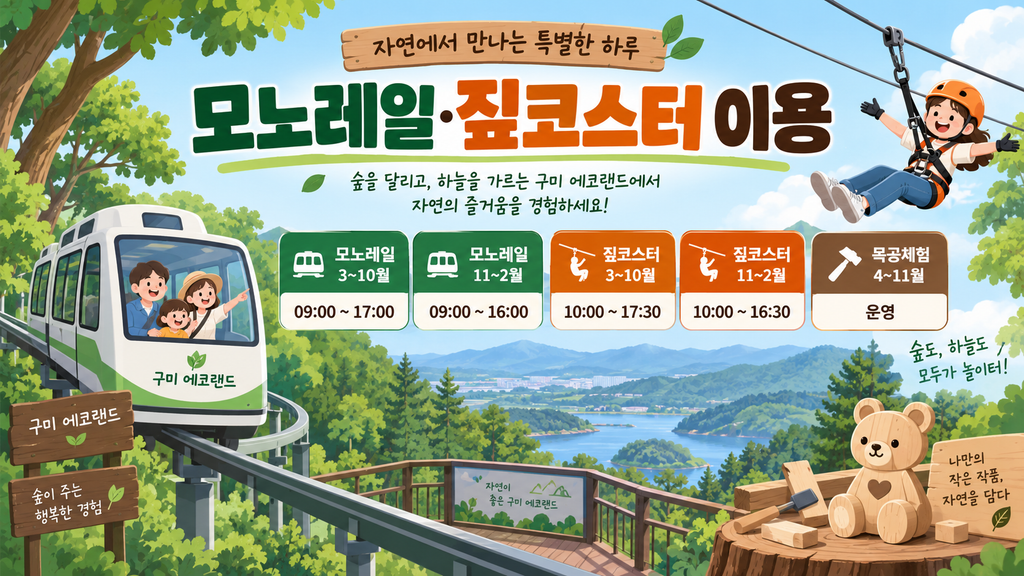 에코랜드 모노레일 집코스터 안내 이미지