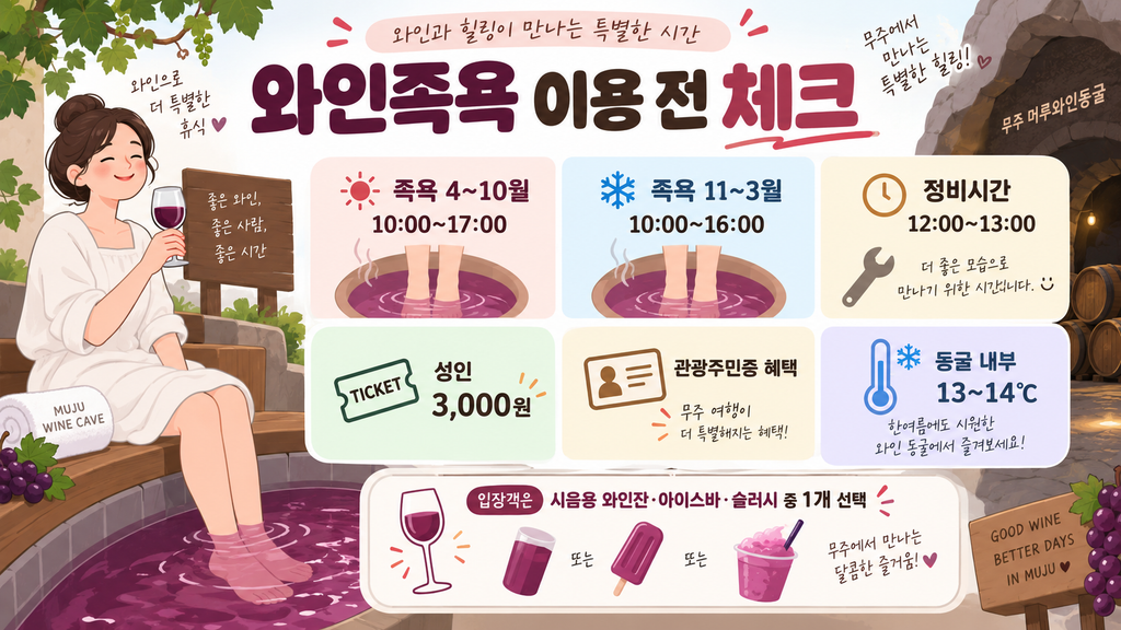 와인족욕 이용 안내 이미지