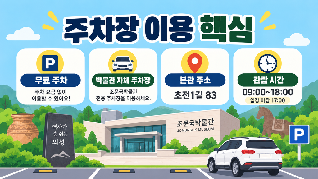주차장 이용 핵심 안내 이미지