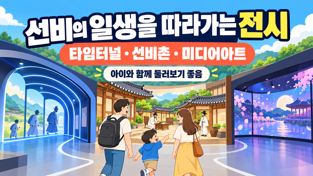 타임터널 선비촌 미디어아트 안내 이미지
