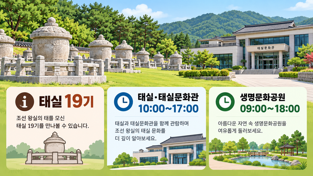 태실 19기 태실문화관 생명문화공원 안내 이미지