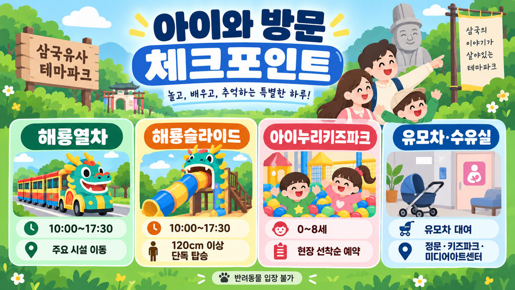 해룡열차 해룡슬라이드 아이누리키즈파크 이용 안내 이미지